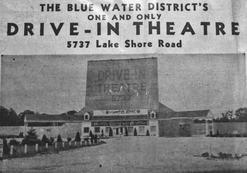 Lakeshore Drive-In Theatre - Vintage Ad (newer photo)